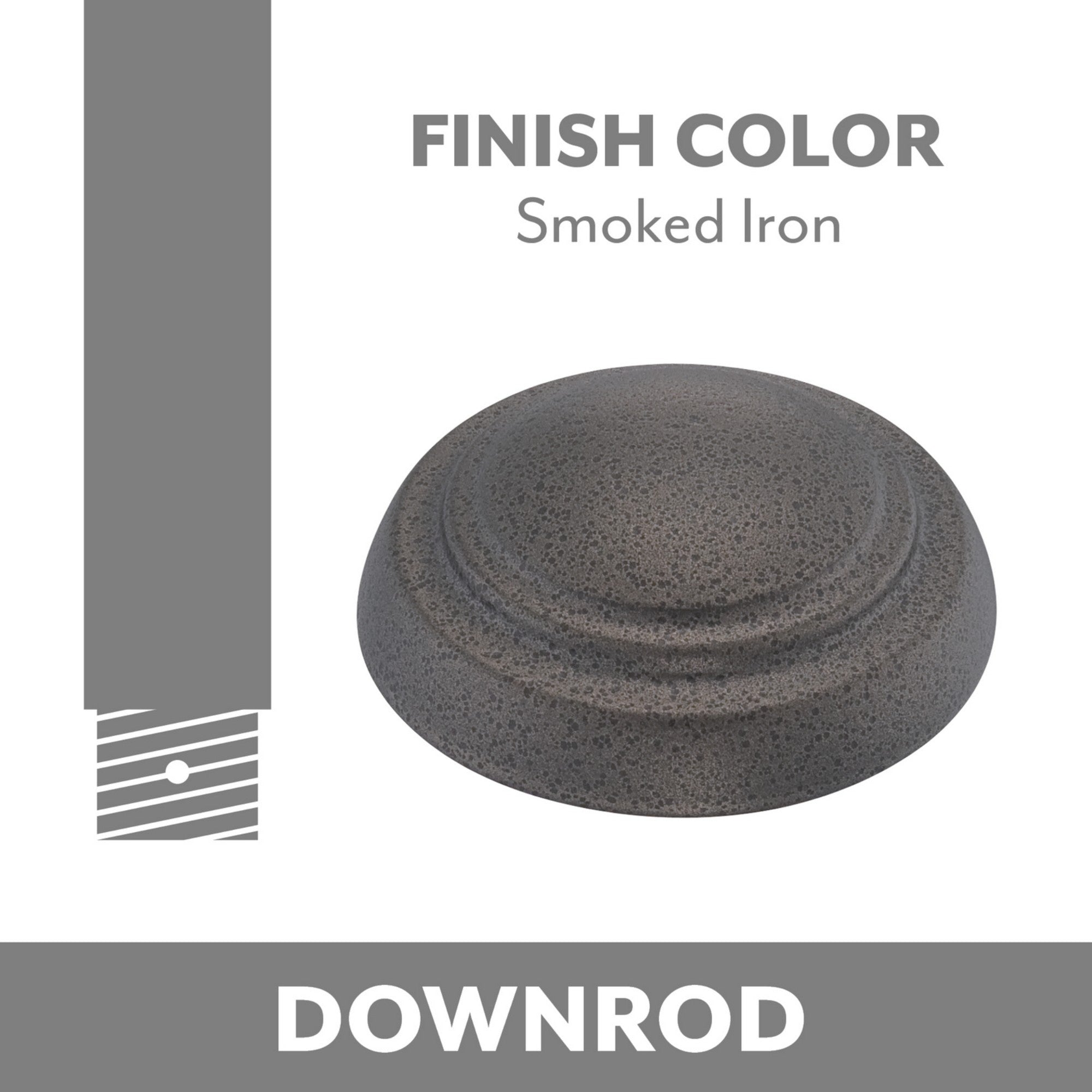 Minka Aire Smoked Iron Downrod - Bees Lighting