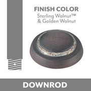 Minka Aire Sterling Walnut/Golden Walnut Downrod - Bees Lighting