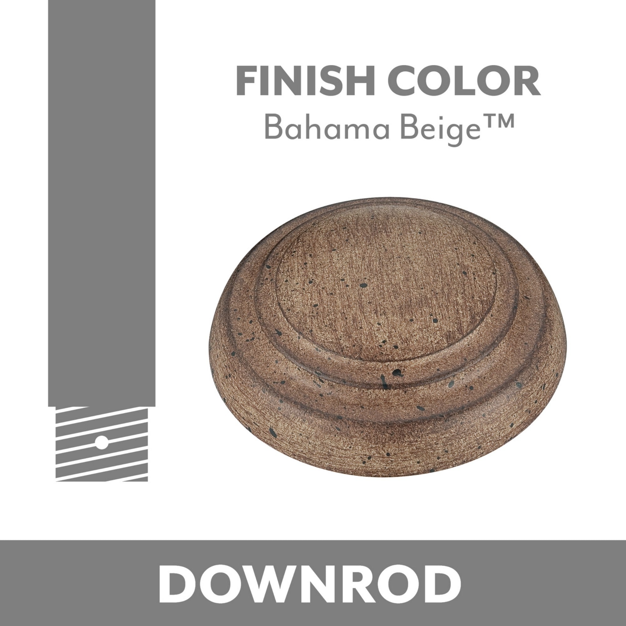 Minka Aire Bahama Beige Downrod - Bees Lighting