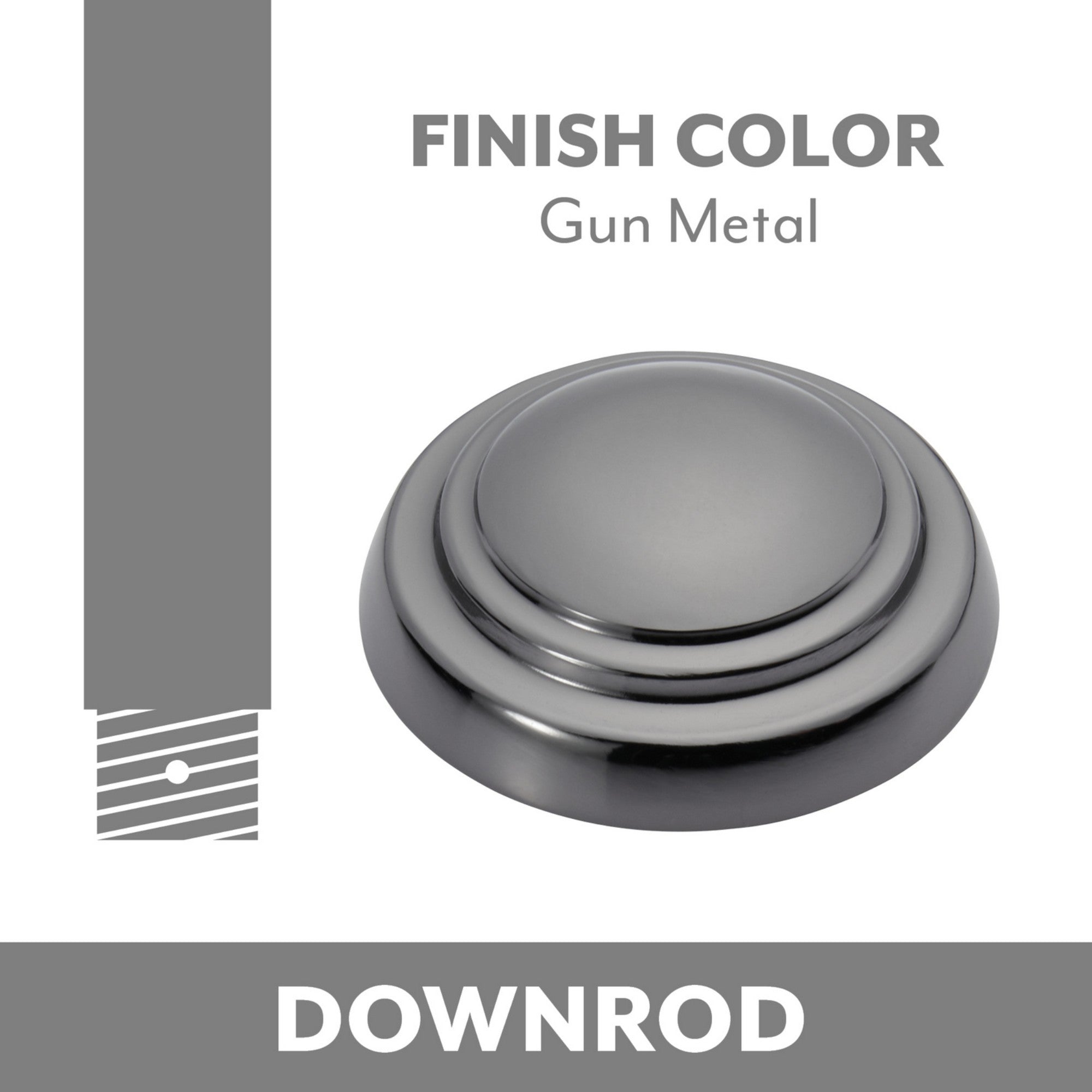 Minka Aire 12" Downrod Gun Metal Finish - Bees Lighting