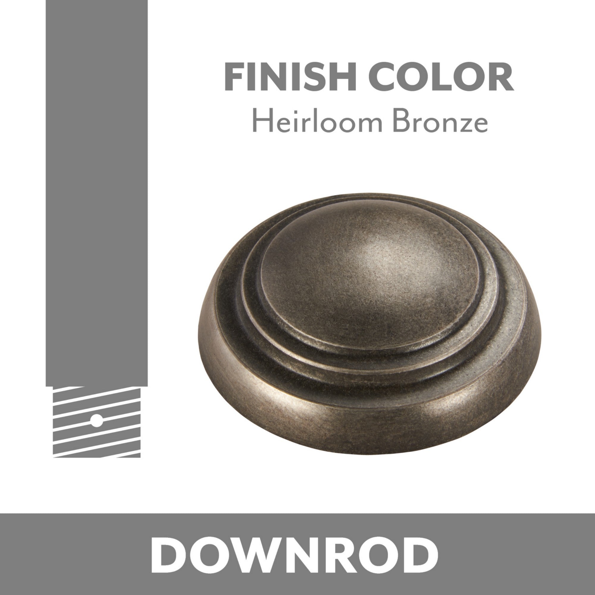 Minka Aire Heirloom Bronze Downrod - Bees Lighting