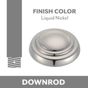 Minka Aire Liquid Nickel Downrod - Bees Lighting