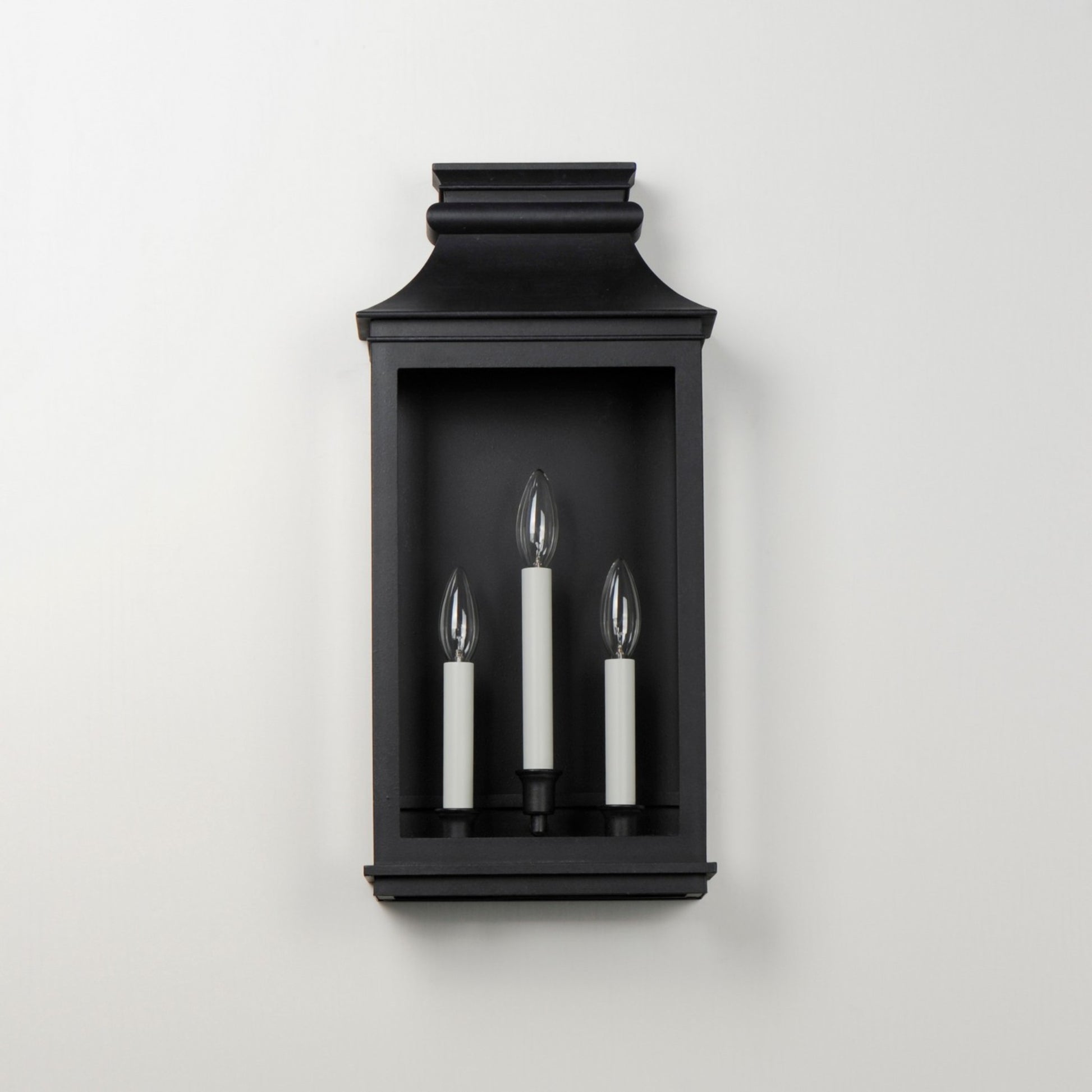 Savannah VX 22" 3-Light Outdoor Wall Sconce, Black Oxide Finish - Bees Lighting