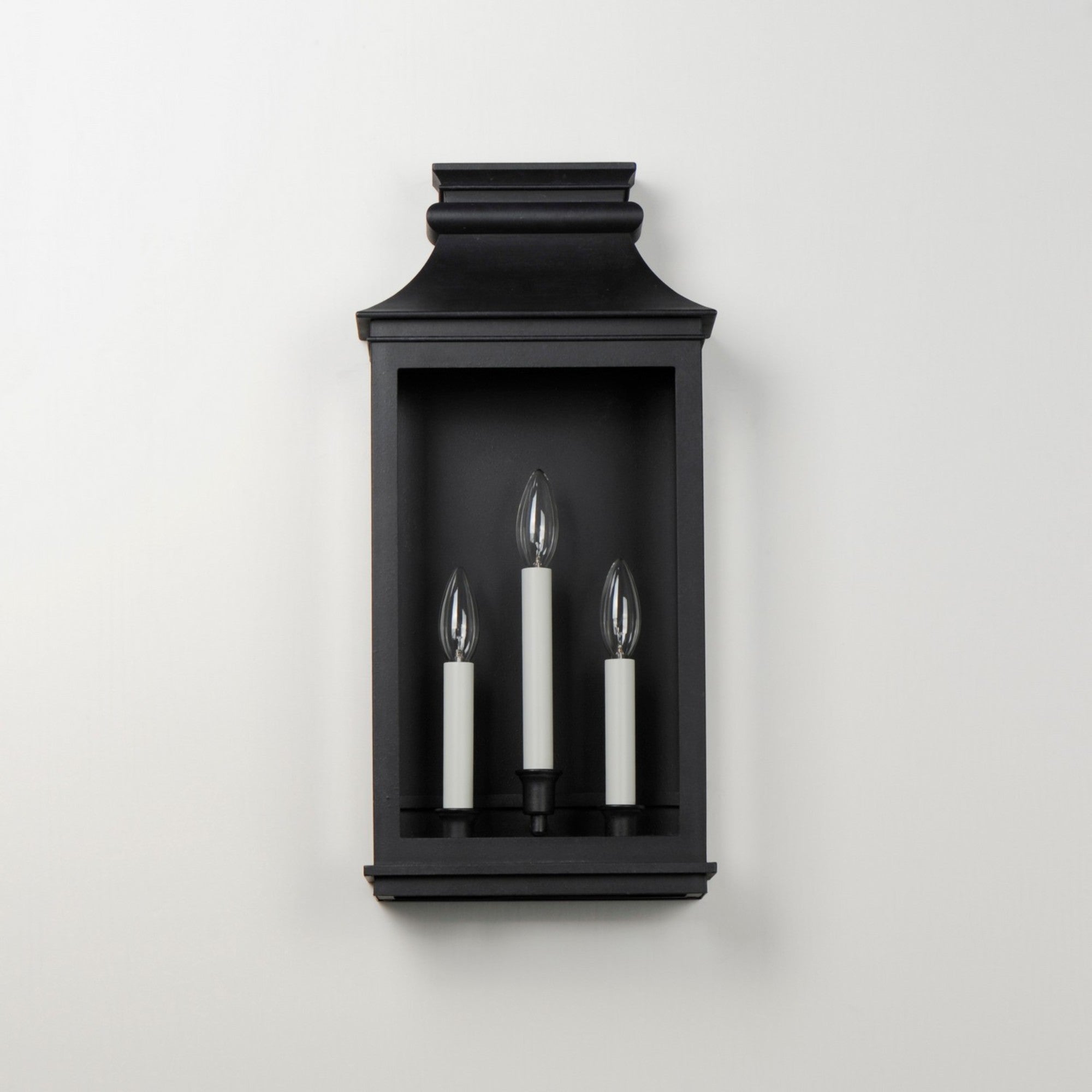 Savannah VX 22" 3-Light Outdoor Wall Sconce, Black Oxide Finish - Bees Lighting