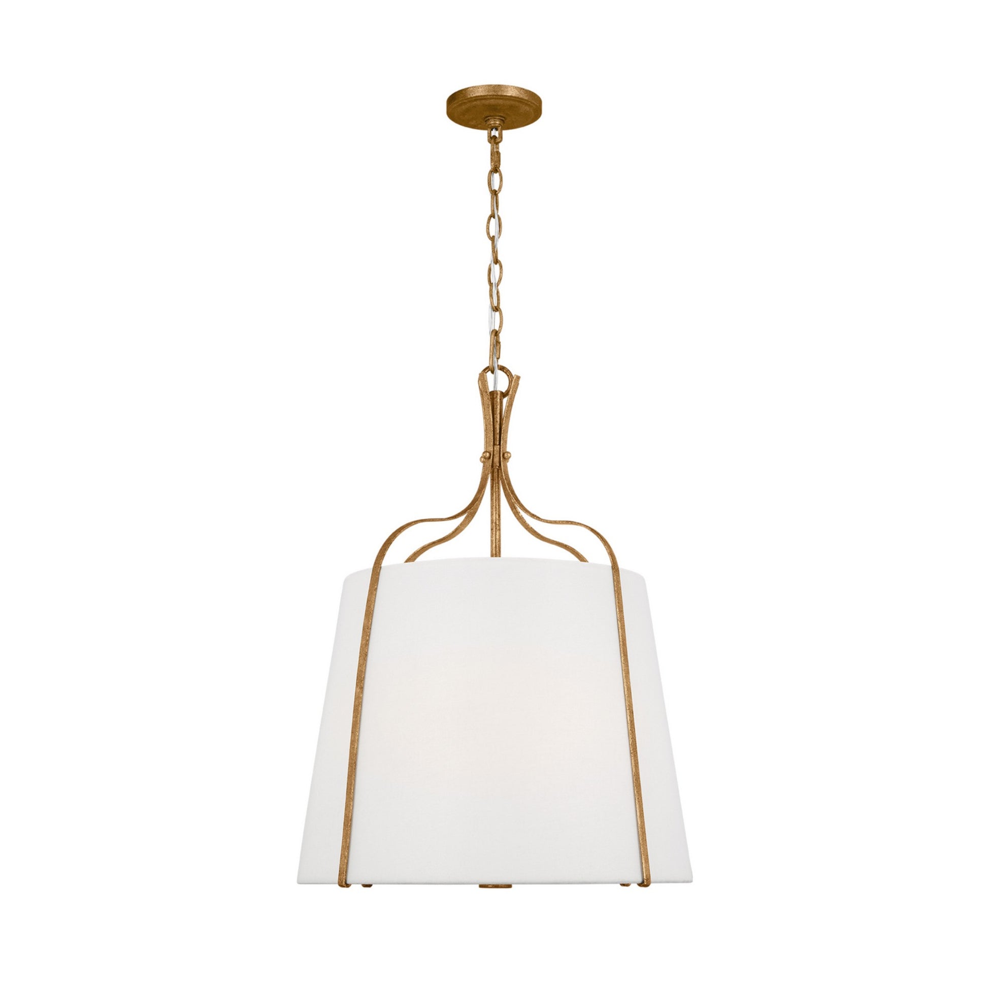 Leander 18" Medium Hanging Shade, Antique Gild Finish - Bees Lighting