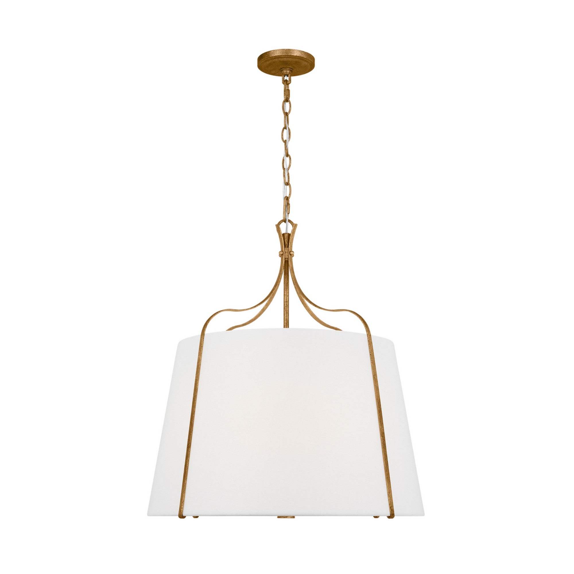 Leander 24" Large Hanging Shade, Antique Gild Finish - Bees Lighting