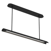 Carson 48" LED Linear Chandelier, Midnight Black Finish - Bees Lighting