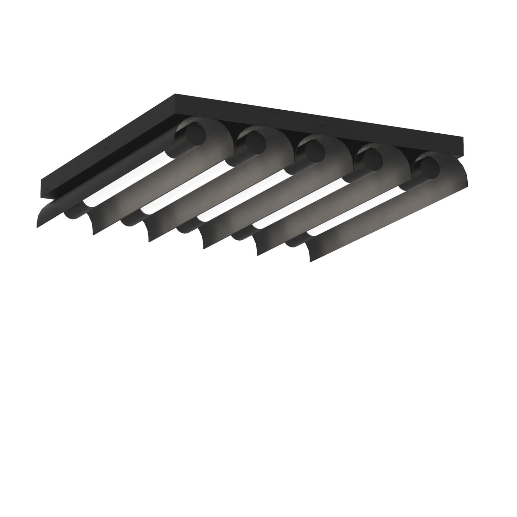 Carson 17" LED 5-Light Flush Mount, Midnight Black Finish - Bees Lighting