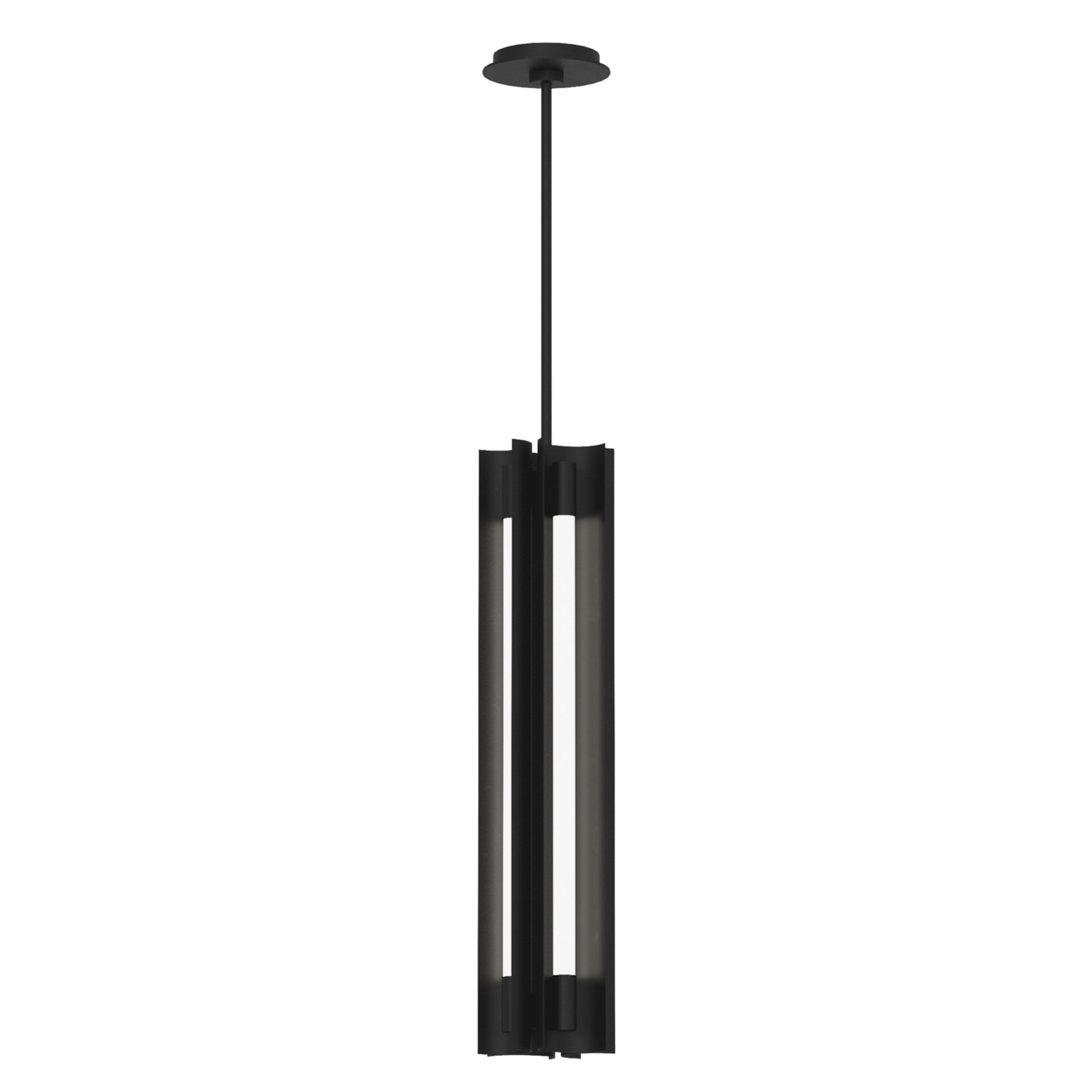 Carson 5" LED 4-Light Narrow Pendant, Midnight Black Finish - Bees Lighting
