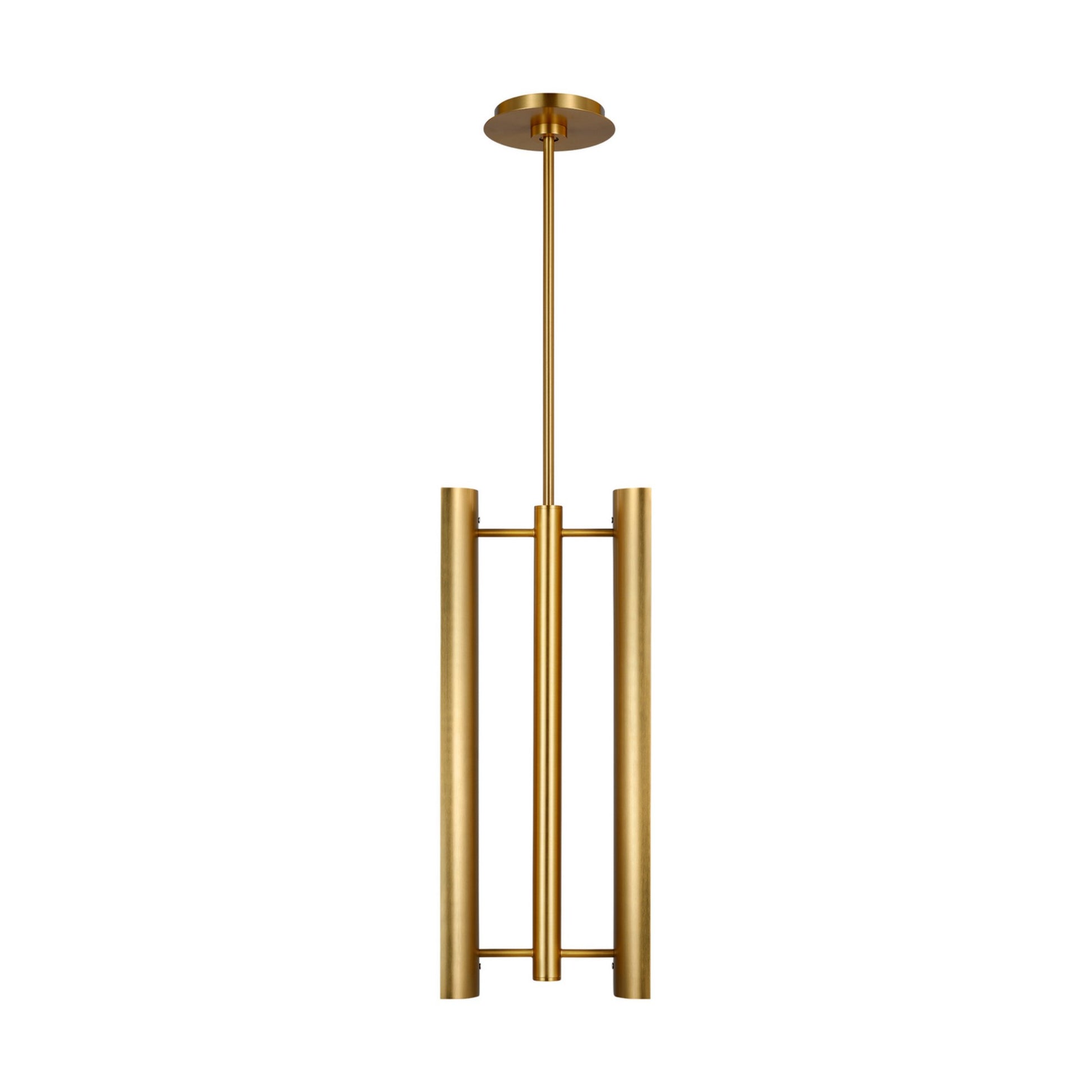 Carson 9" LED 2-Light Pendant, Burnished Brass Finish - Bees Lighting