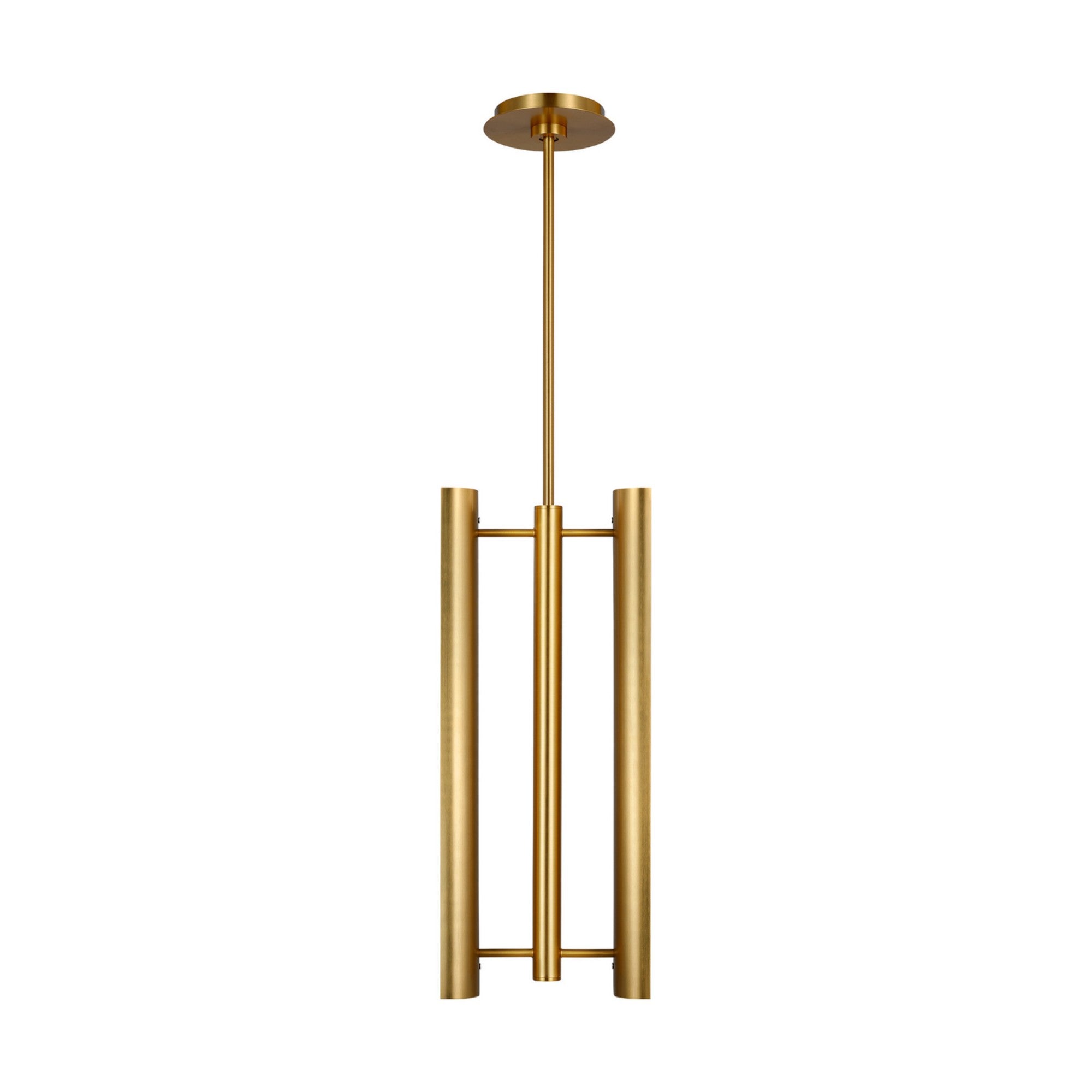 Carson 9" LED 2-Light Pendant, Burnished Brass Finish - Bees Lighting