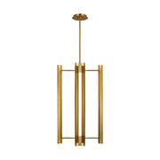 Carson 16" LED 4-Light Pendant, Burnished Brass Finish - Bees Lighting
