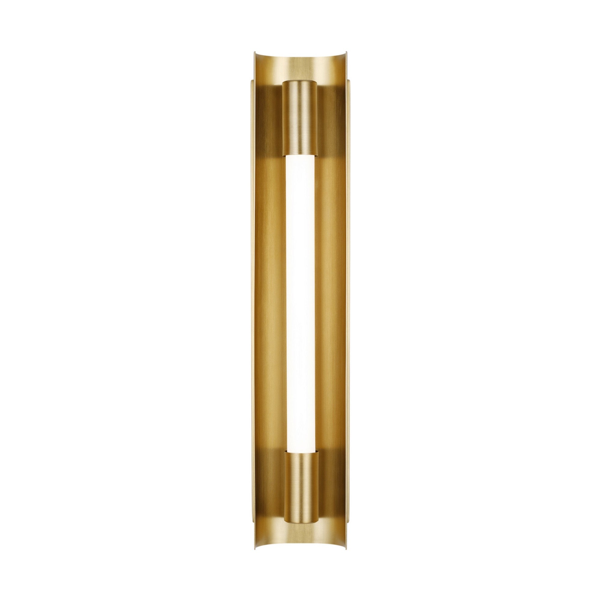 Carson 17" LED Small Vanity Light, Burnished Brass Finish - Bees Lighting