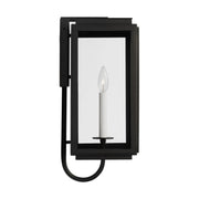 Edgar 19" LED Medium Wall Lantern, Textured Black Finish - Bees Lighting