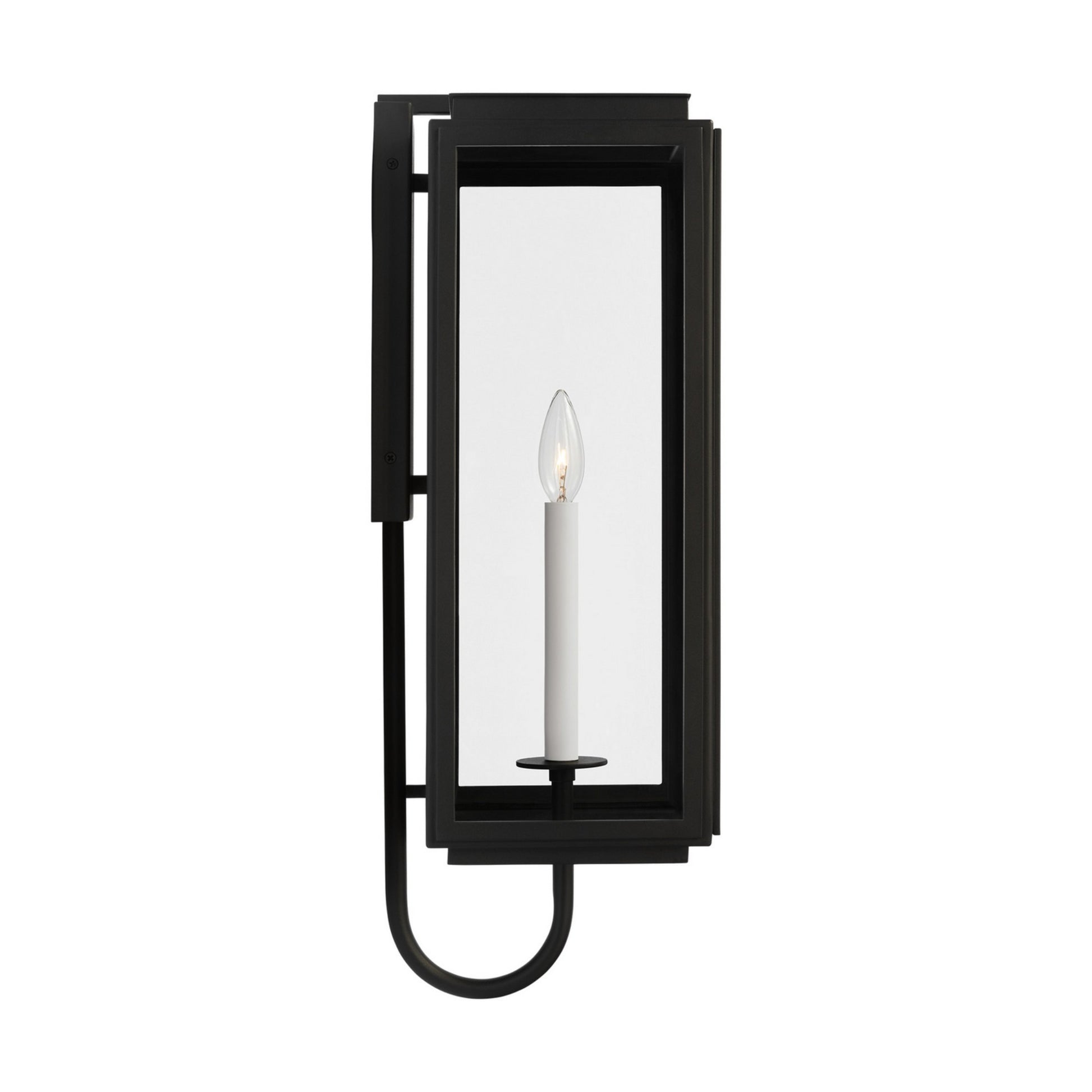 Edgar 24" LED Large Wall Lantern, Textured Black Finish - Bees Lighting