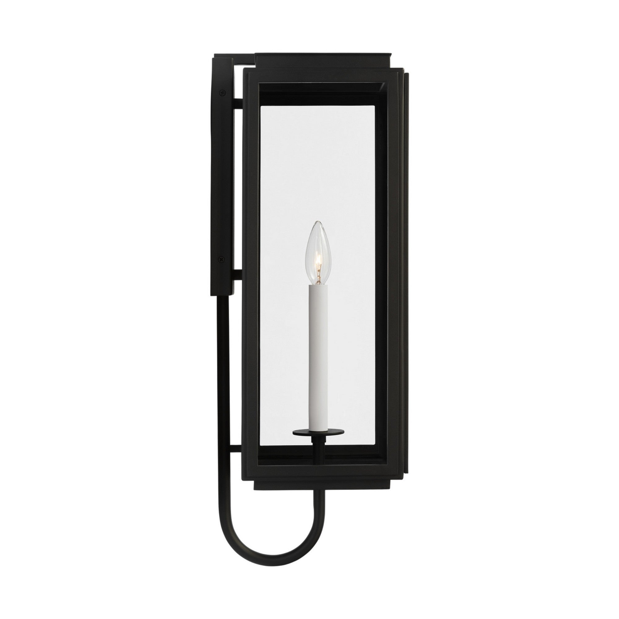 Edgar 24" LED Large Wall Lantern, Textured Black Finish - Bees Lighting