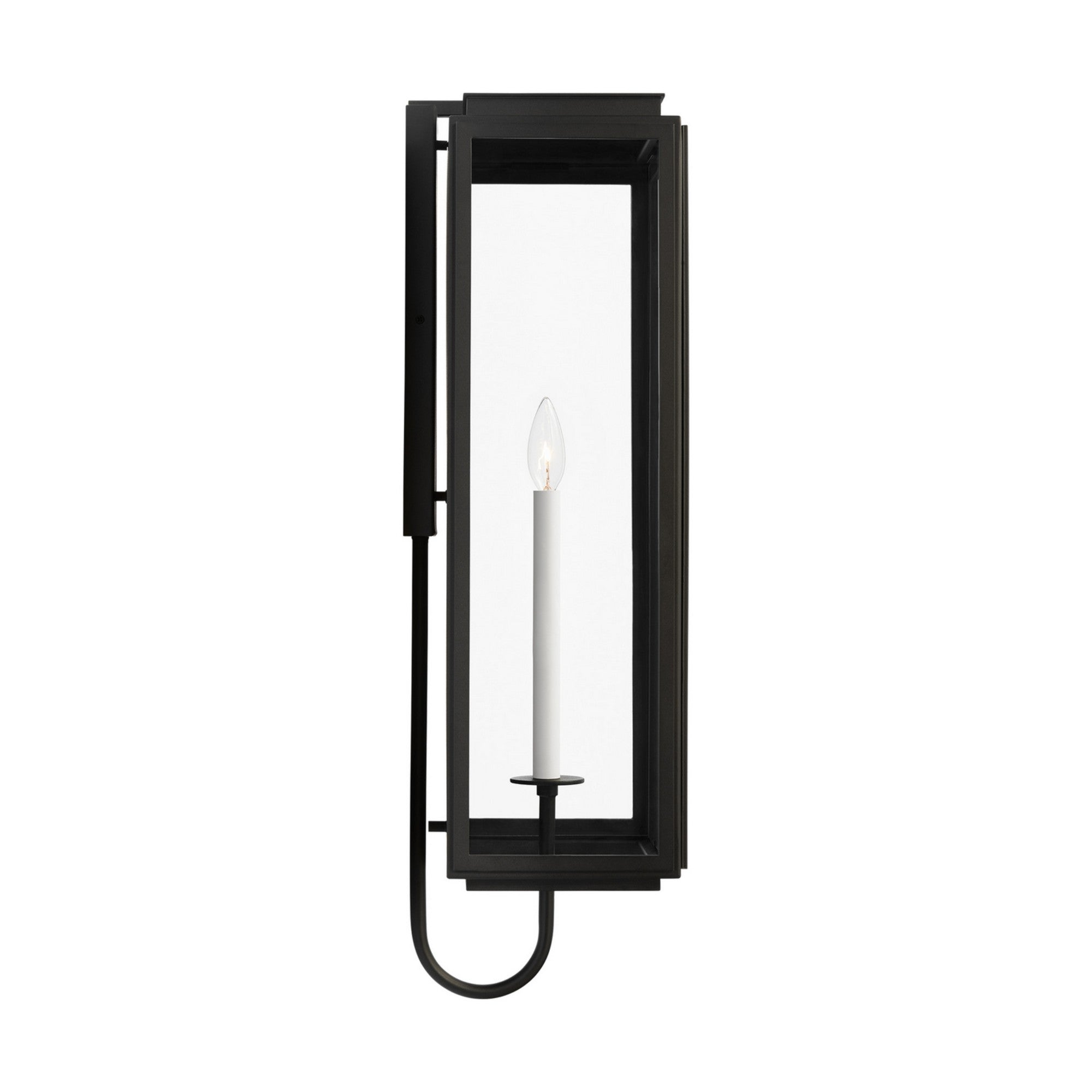 Edgar 29" LED X-Large Wall Lantern, Textured Black Finish - Bees Lighting