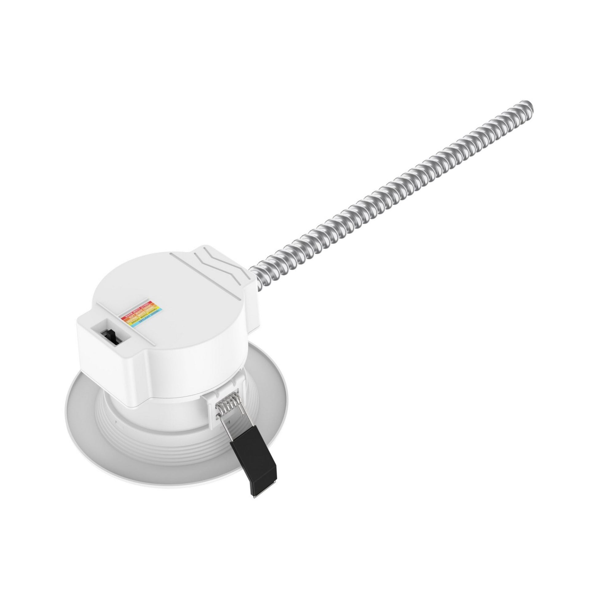 4" Commercial LED Downlight, 12W, 1200 Lm, 5-CCT, Baffle Trim, 120-277V - Bees Lighting