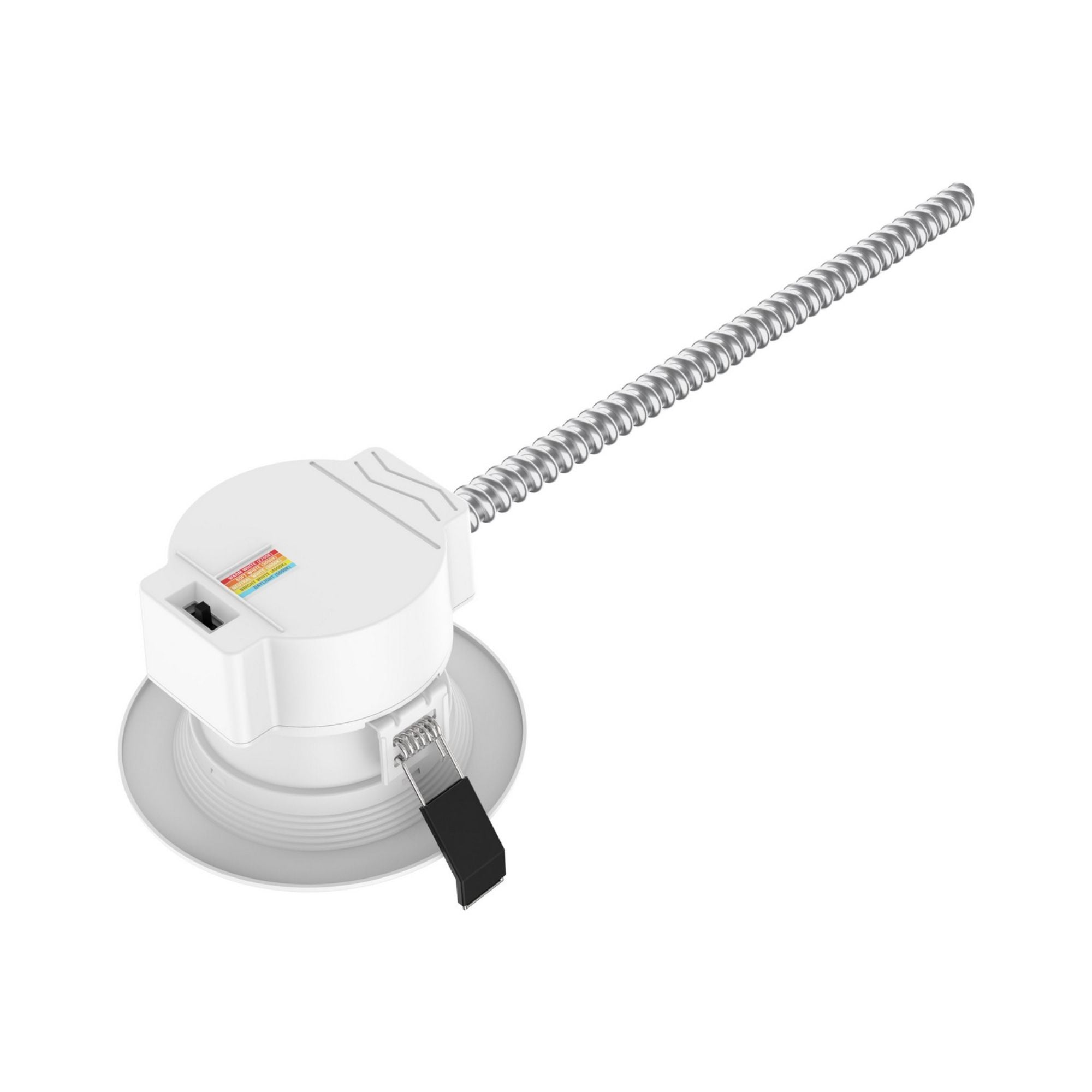 4" Commercial LED Downlight, 12W, 1200 Lm, 5-CCT, Baffle Trim, 120-277V - Bees Lighting