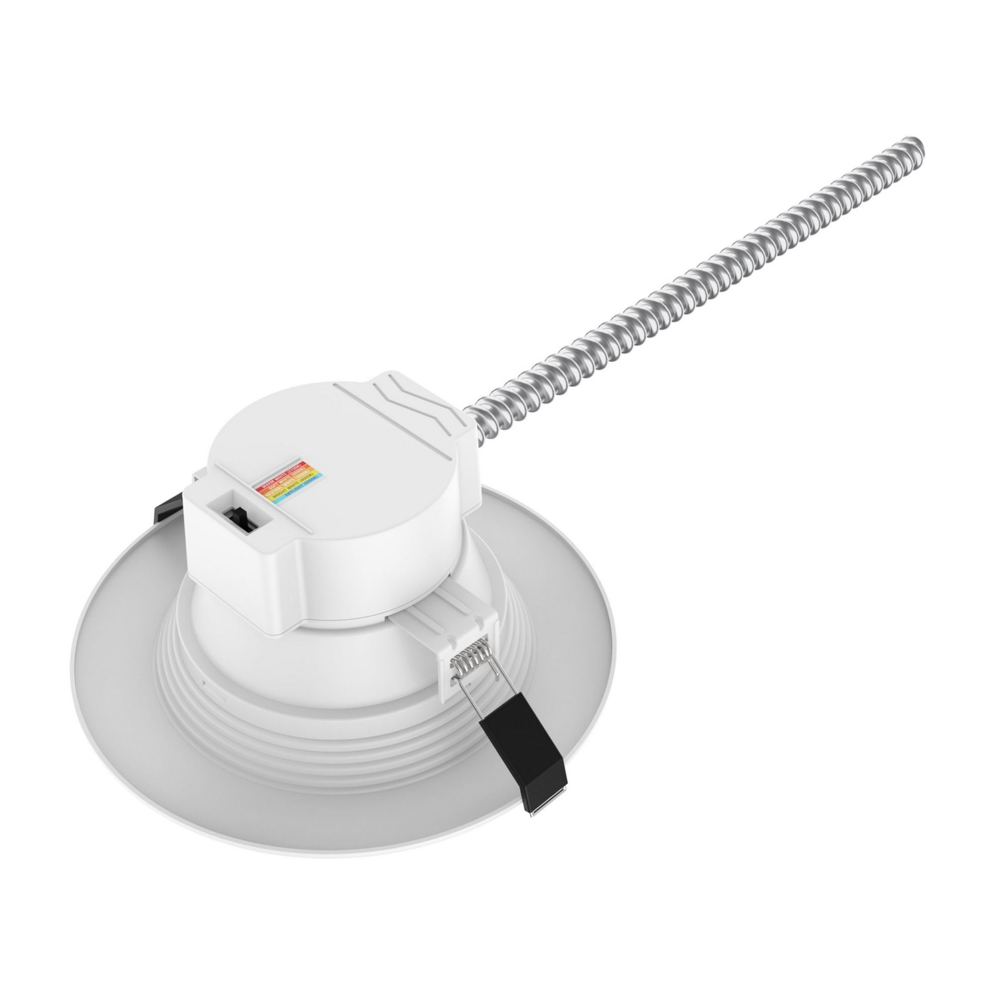 6" Commercial LED Downlight, 15W, 1600 Lm, 5-CCT, Baffle Trim, 120-277V - Bees Lighting
