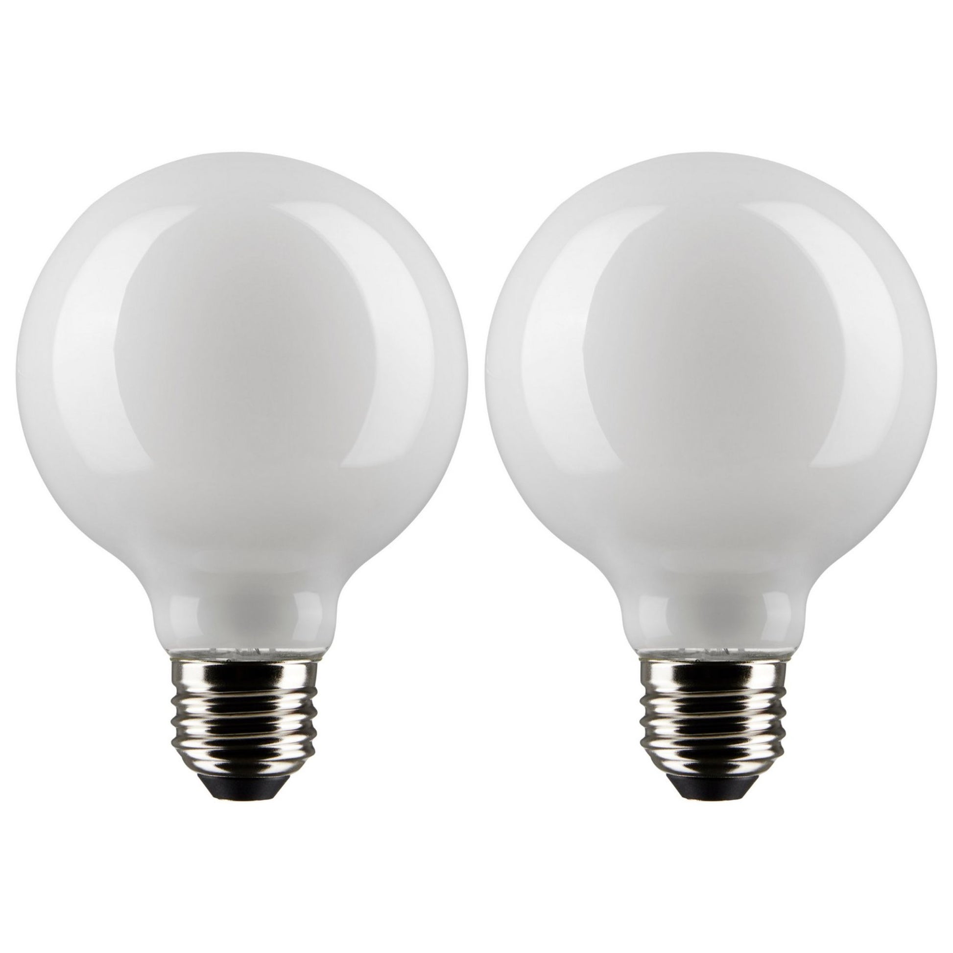 G25 LED Globe Bulb, 5 Watts, 350 Lumens, 40W Equal, 2700K, E26 Medium Base, Frosted, Pack of 2 - Bees Lighting