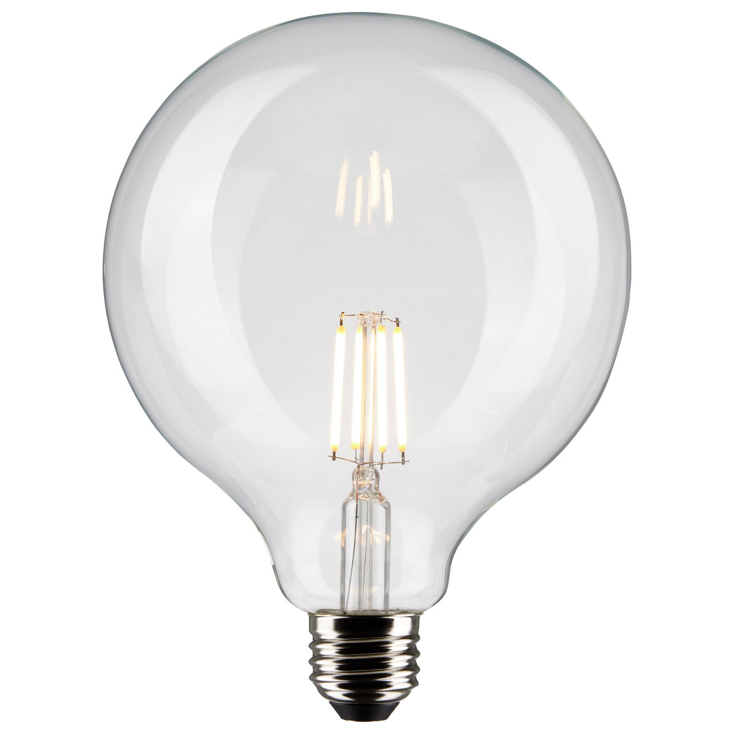G40 Filament LED Globe Bulb, 6 Watts, 500 Lumens, 60W Equal, 3000K, E26 Medium Base, Clear - Bees Lighting