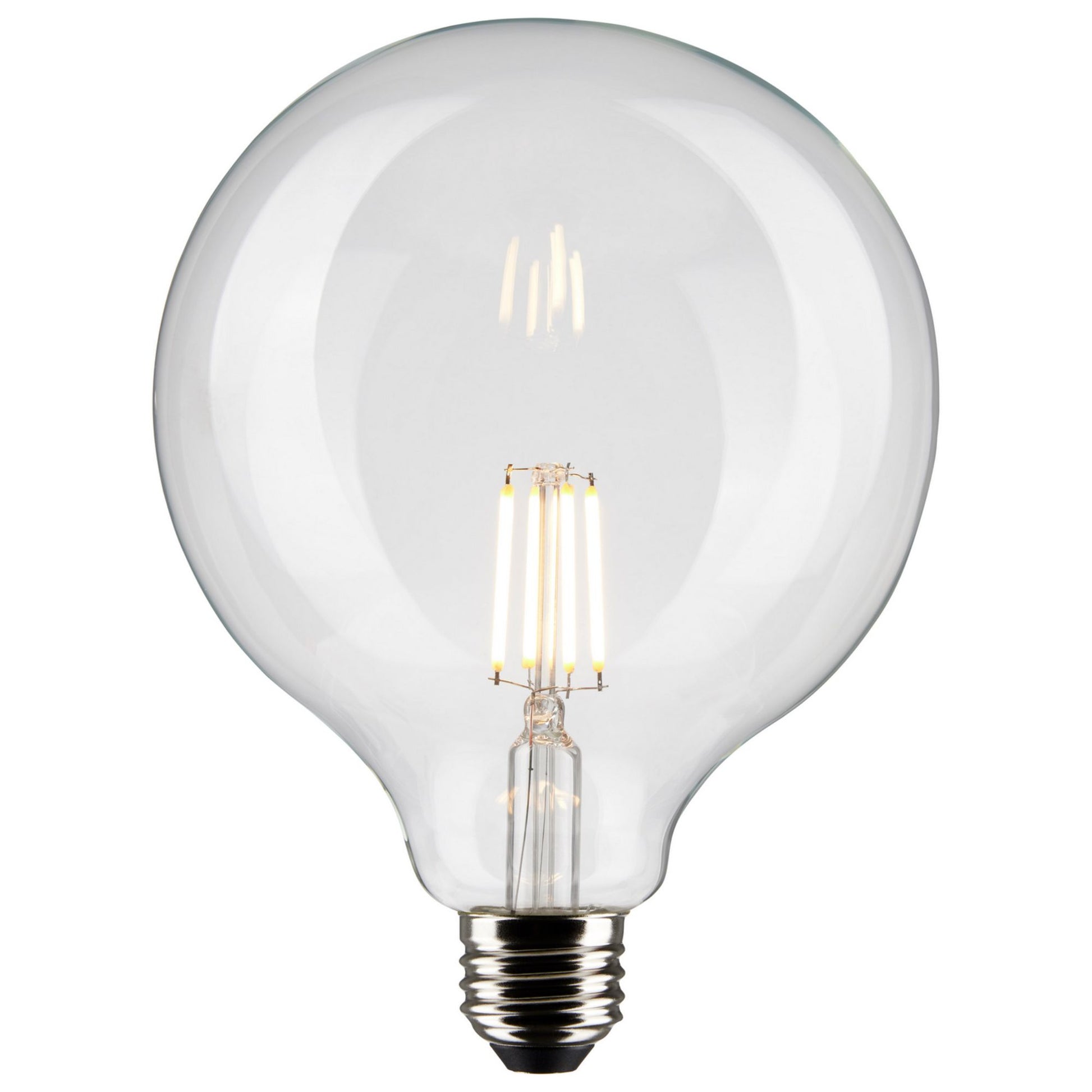 G40 Filament LED Globe Bulb, 6 Watts, 500 Lumens, 60W Equal, 3000K, E26 Medium Base, Clear - Bees Lighting