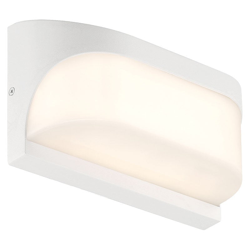 Laguna 9 in. LED Outdoor Wall Sconce White Finish - Bees Lighting