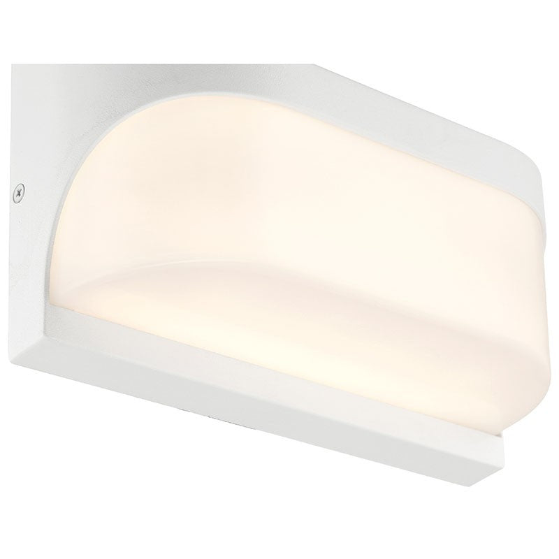 Laguna 9 in. LED Outdoor Wall Sconce White Finish - Bees Lighting