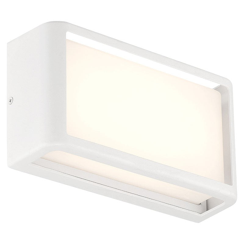 Malibu 9 in. LED Outdoor Wall Sconce White Finish - Bees Lighting