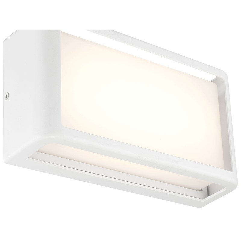 Malibu 9 in. LED Outdoor Wall Sconce White Finish - Bees Lighting