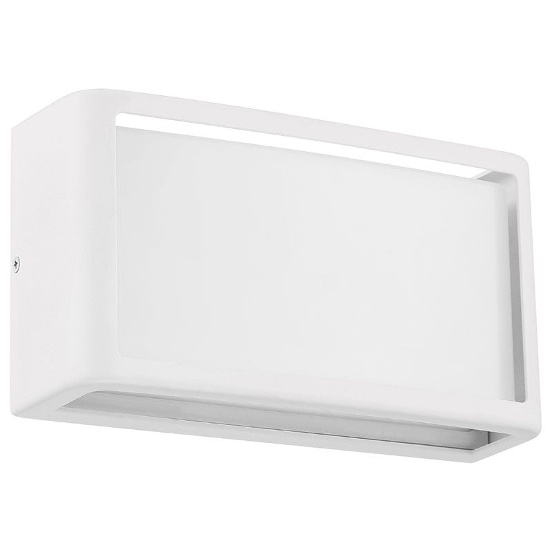 Malibu 9 in. LED Outdoor Wall Sconce White Finish - Bees Lighting