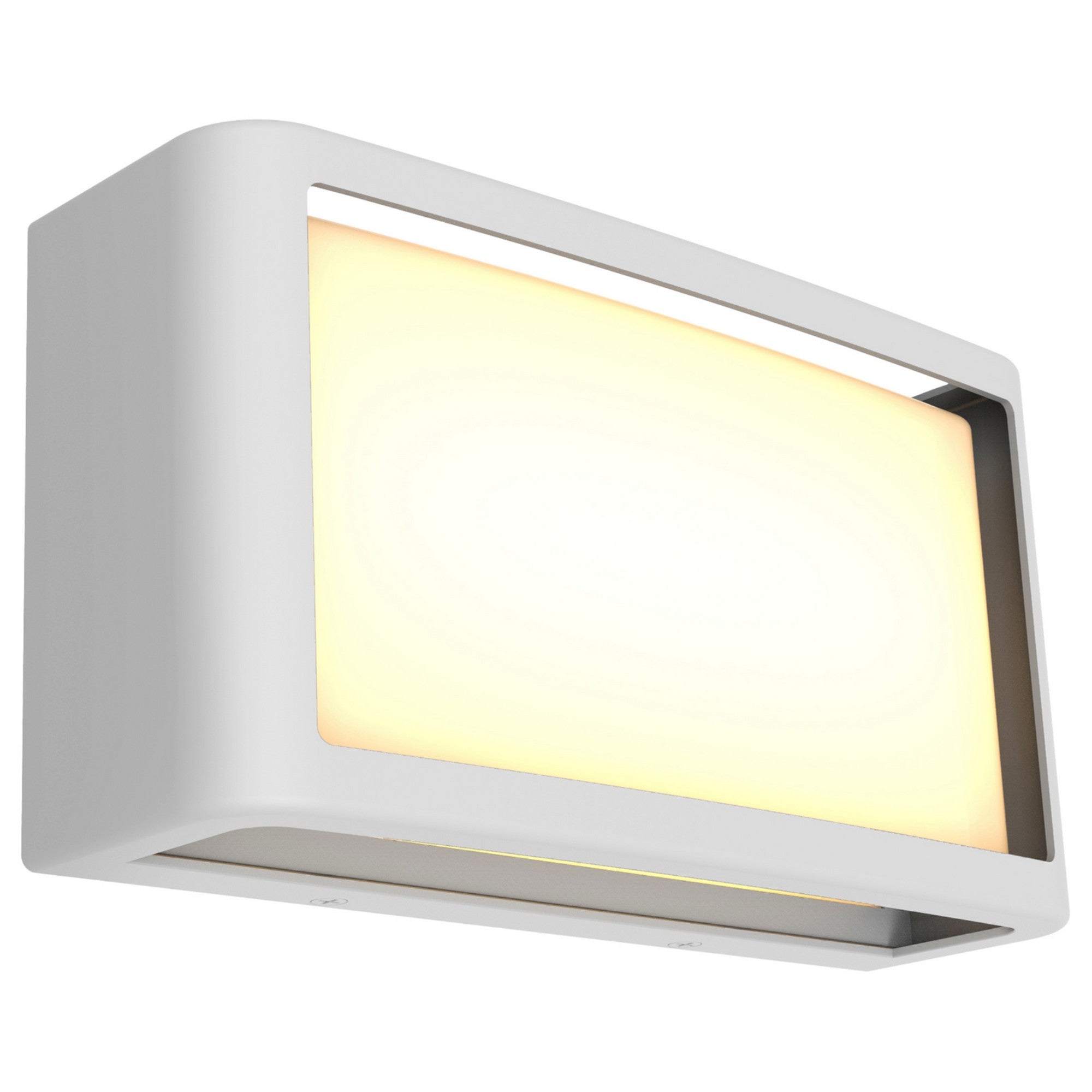 Malibu 9" LED Outdoor Wall Sconce, White Finish - Bees Lighting