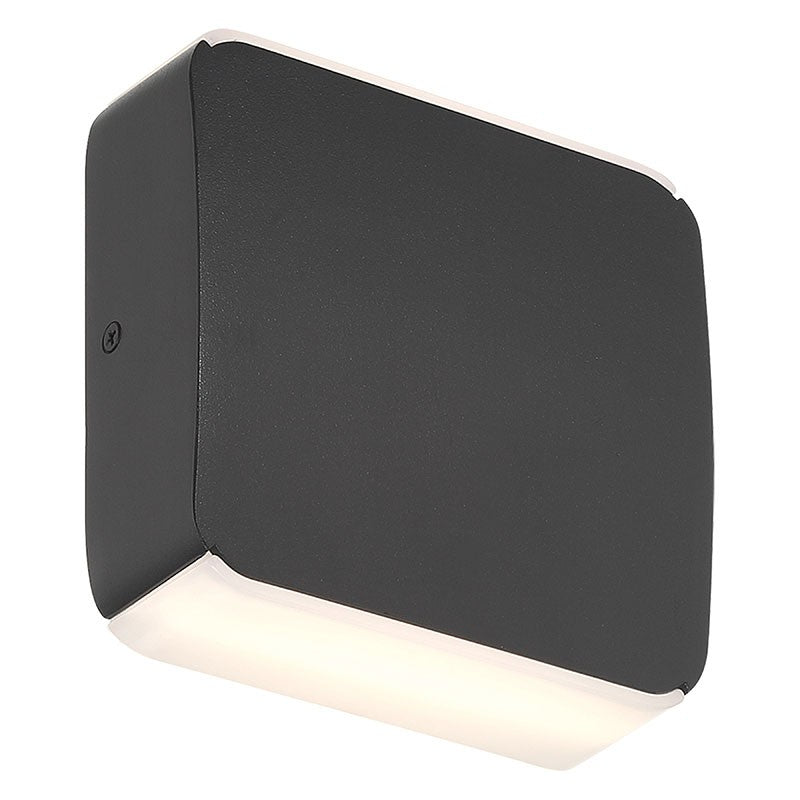 Newport 6 in. LED Outdoor Wall Light Black Finish - Bees Lighting