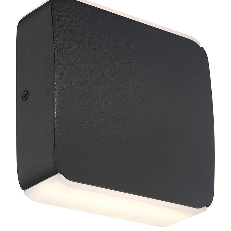 Newport 6 in. LED Outdoor Wall Light Black Finish - Bees Lighting