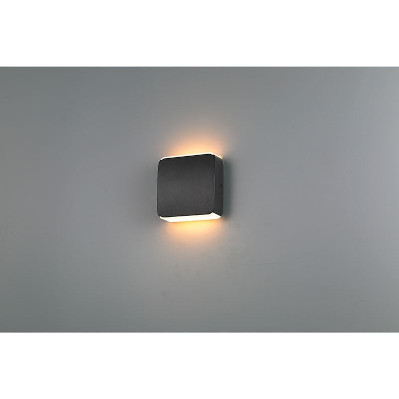 Newport 6 in. LED Outdoor Wall Light Black Finish - Bees Lighting