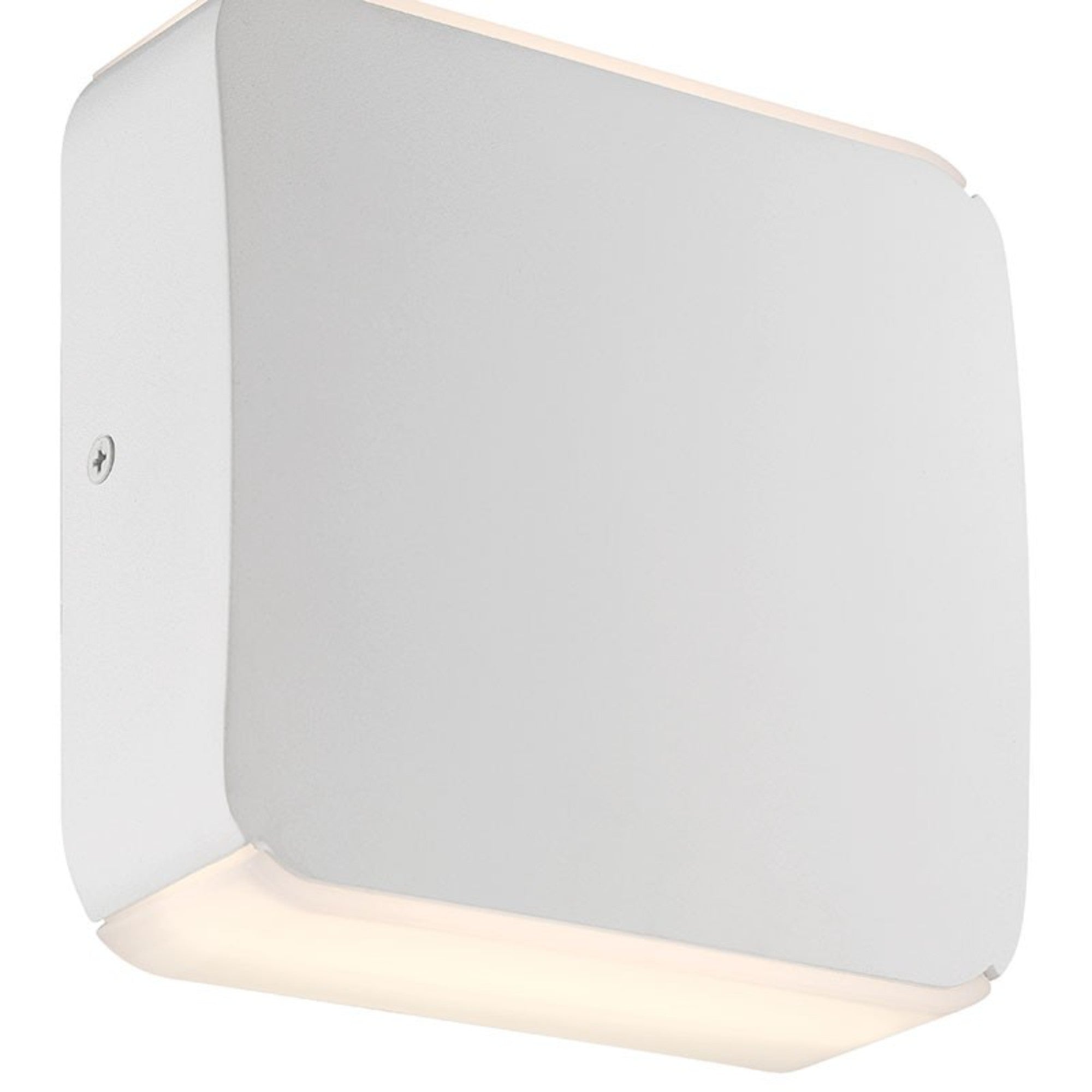 Newport 6" LED Outdoor Wall Sconce, White Finish - Bees Lighting