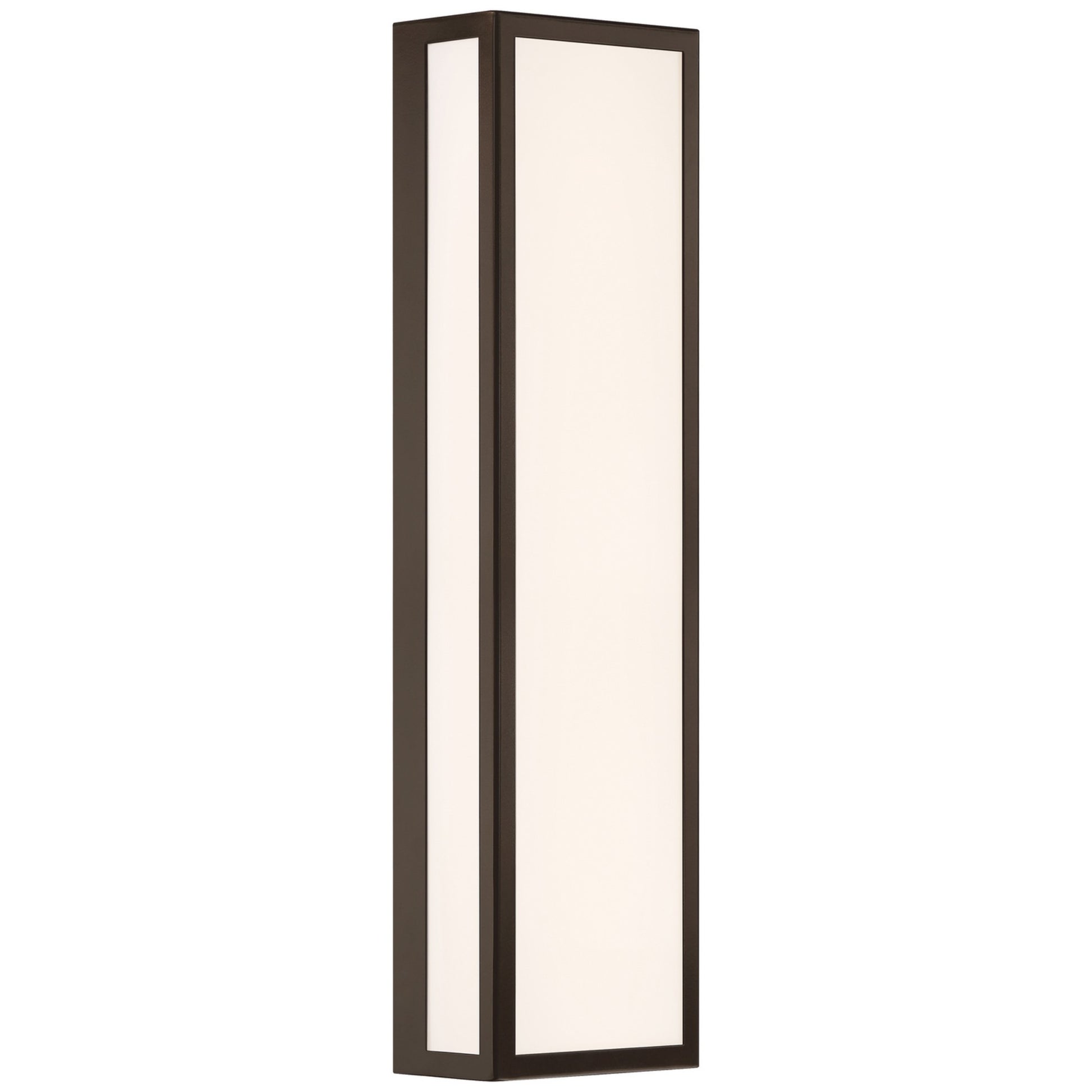 GEO Dual Voltage 26" LED Outdoor Wall Sconce, Bronze Finish - Bees Lighting