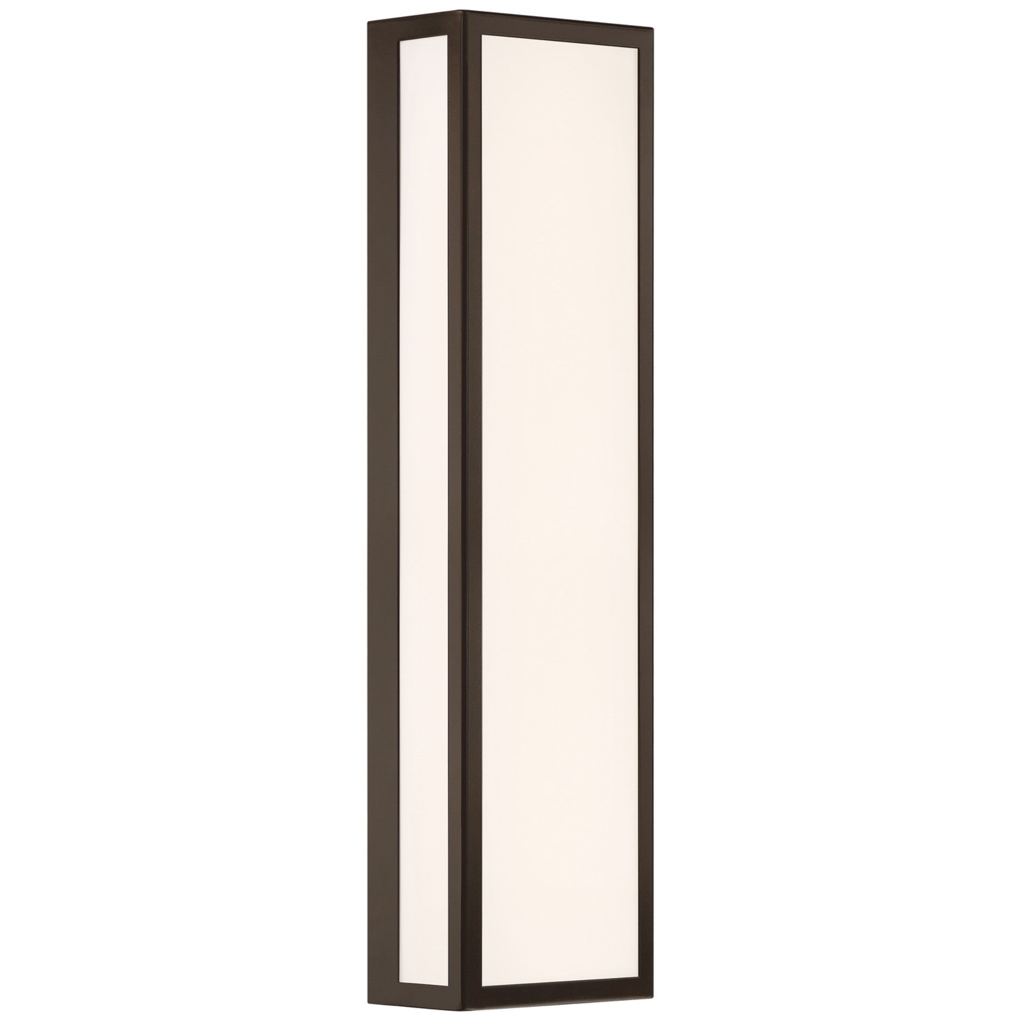 GEO Dual Voltage 26" LED Outdoor Wall Sconce, Bronze Finish - Bees Lighting