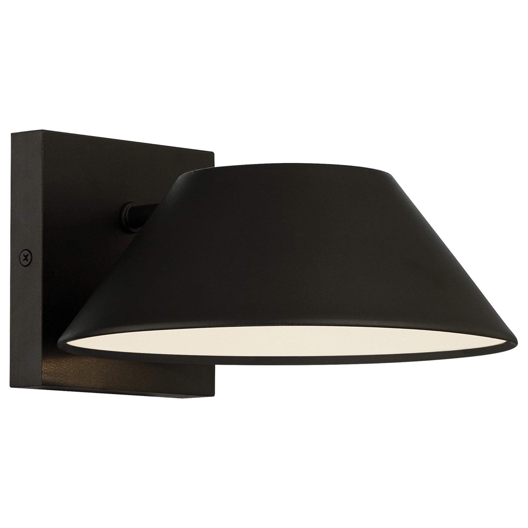 Solano 12" LED Outdoor Wall Sconce, Black Finish - Bees Lighting