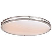 Solero III 33" LED Flush Mount, Brushed Steel Finish - Bees Lighting