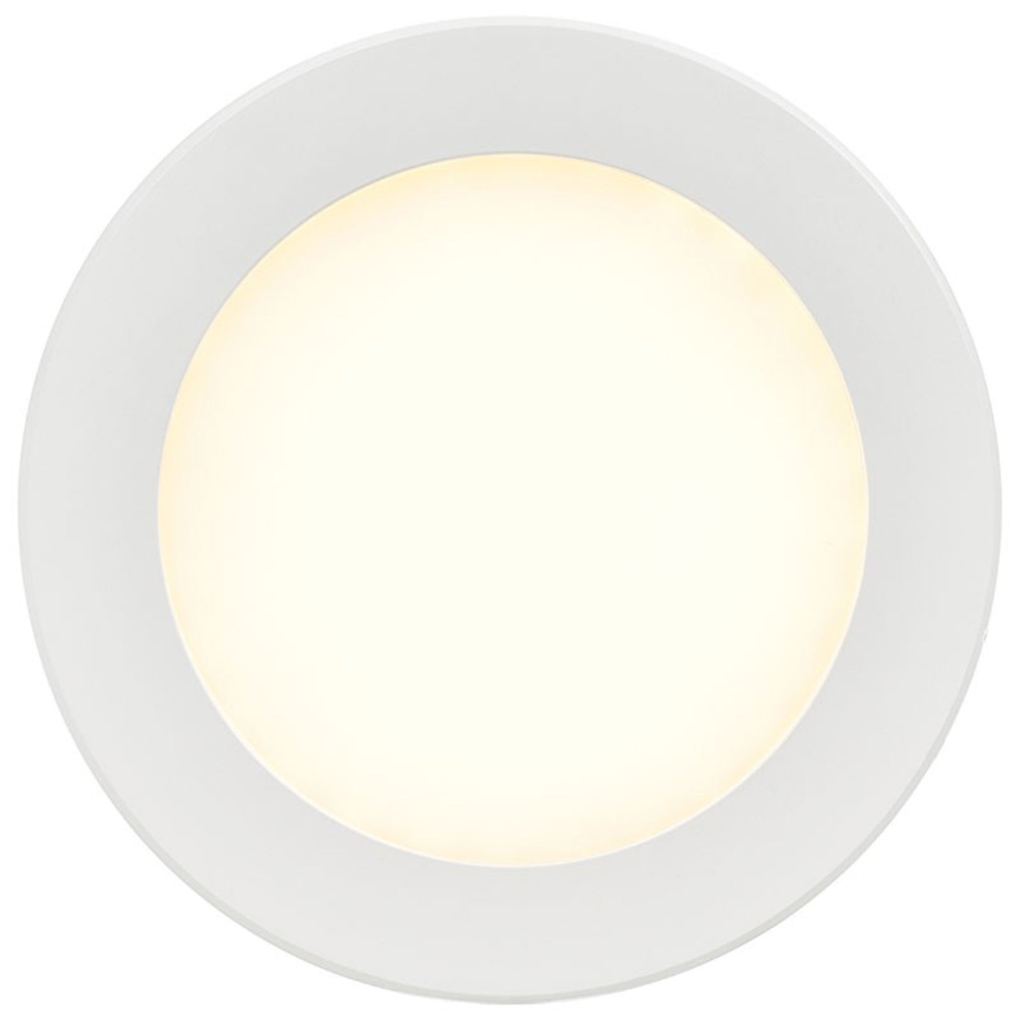 Slim 5" LED Flush Mount, White Finish