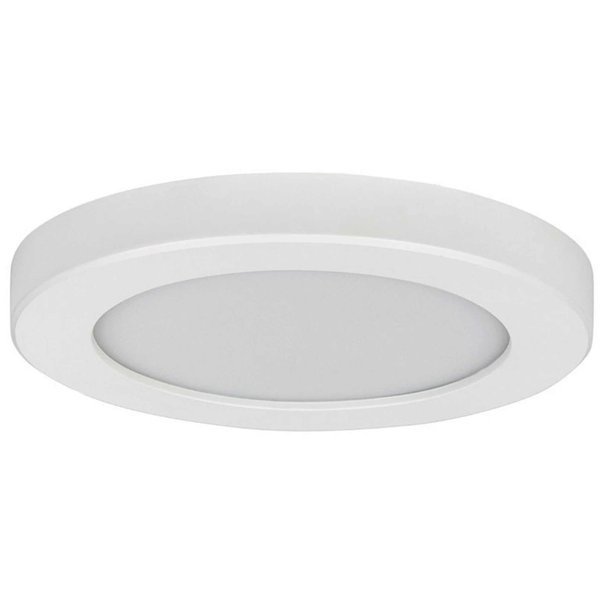 Slim 9" LED Flush Mount, White Finish