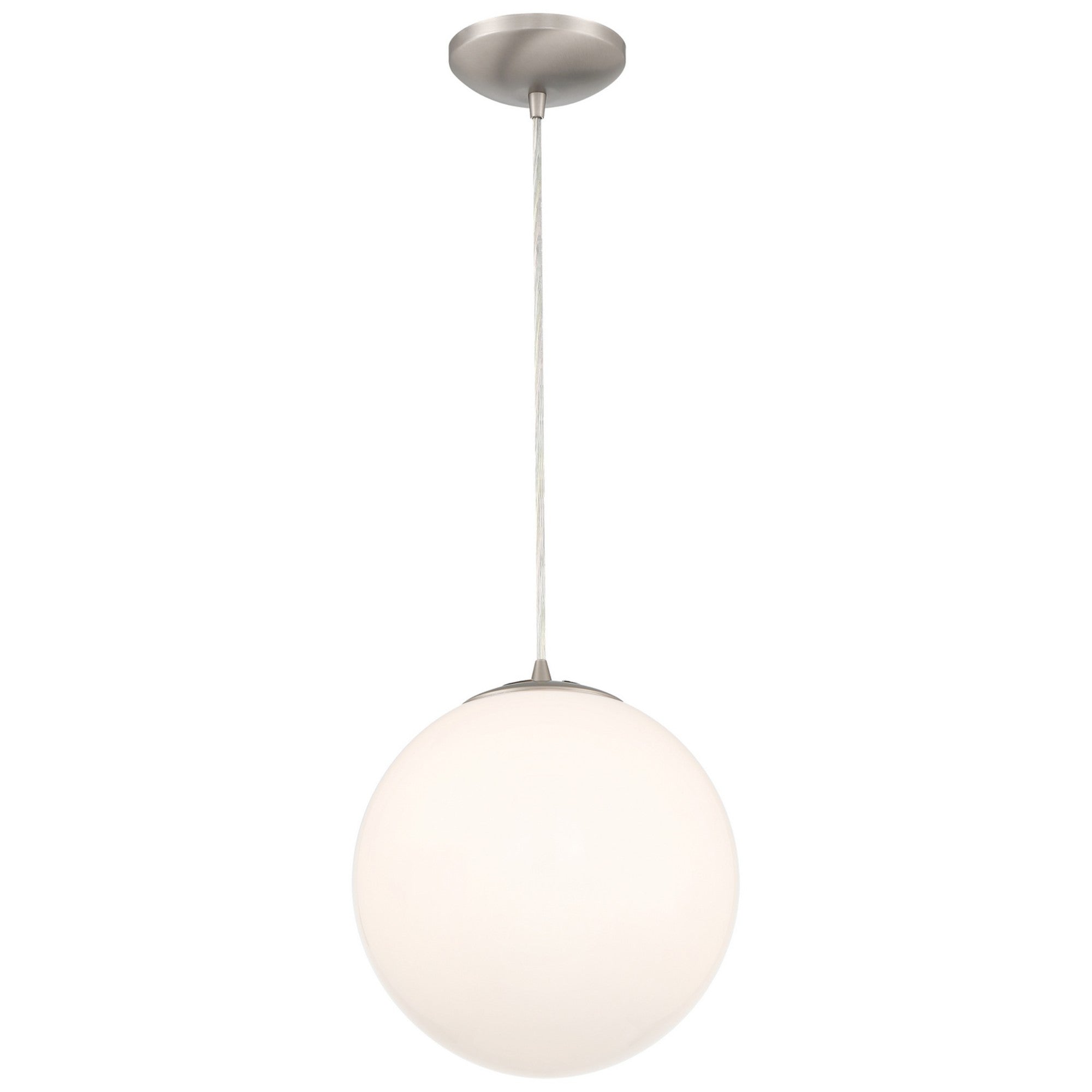 Pearl 11" Pendant, Brushed Steel Finish - Bees Lighting