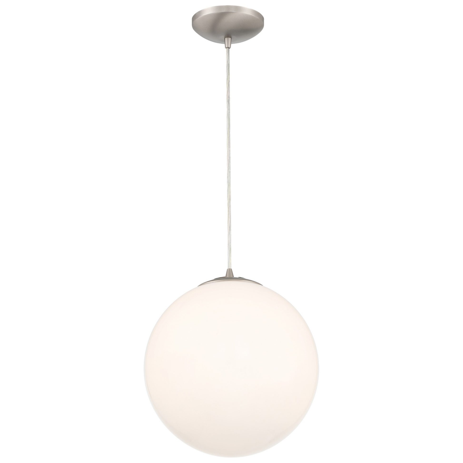 Pearl 17" Pendant, Brushed Steel Finish - Bees Lighting