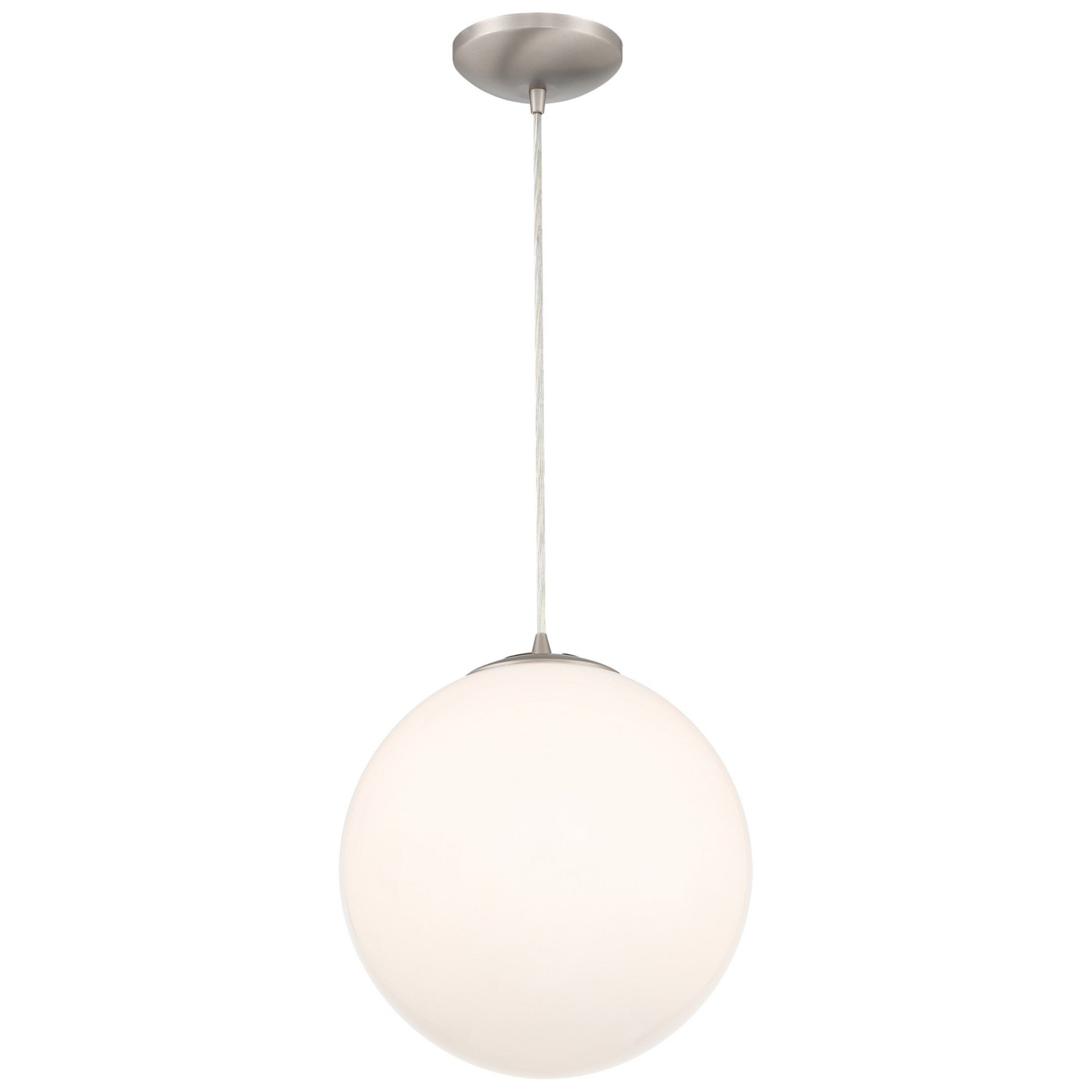 Pearl 17" Pendant, Brushed Steel Finish - Bees Lighting