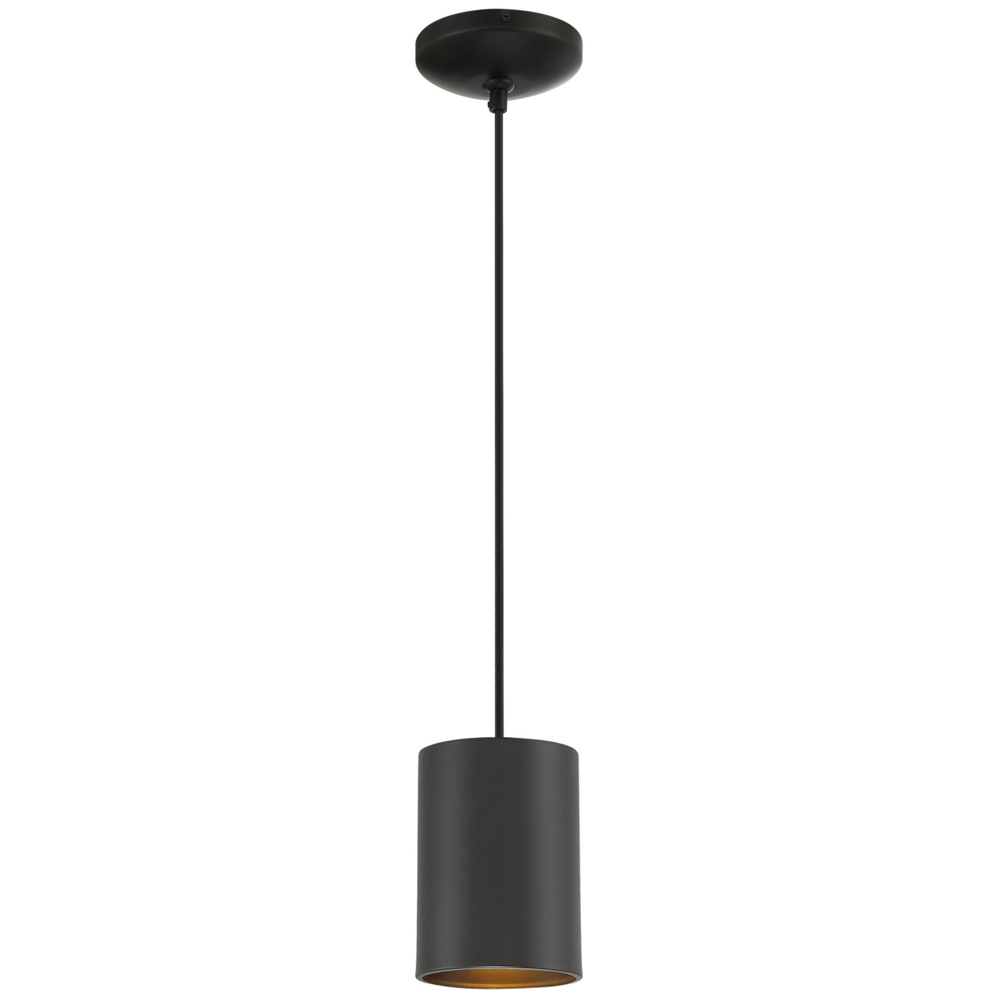 Pilson 7" LED Pendant, Matte Black Finish, Cord