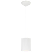 Pilson 7" LED Pendant, Matte White Finish, Cord - Bees Lighting