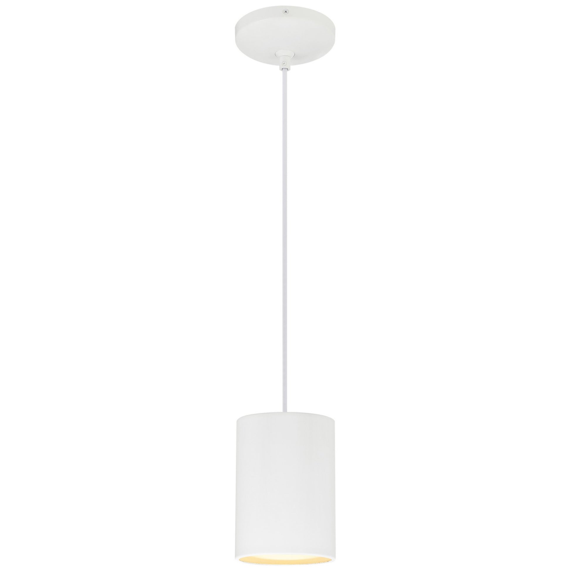 Pilson 7" LED Pendant, Matte White Finish, Cord - Bees Lighting