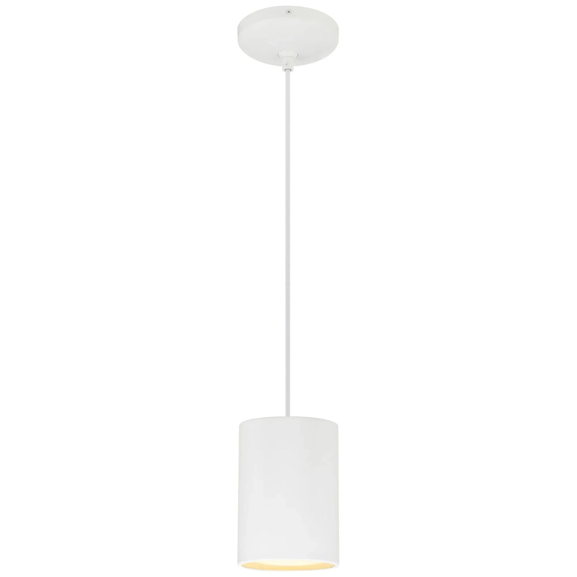 Pilson 7" Pendant, Matte White Finish, Cord - Bees Lighting